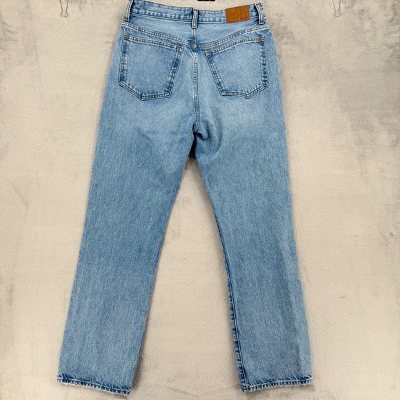 Madewell 90s Straight Jeans Light Wash High Rise Denim Pants Women's Size 29 - Picture 6 of 16